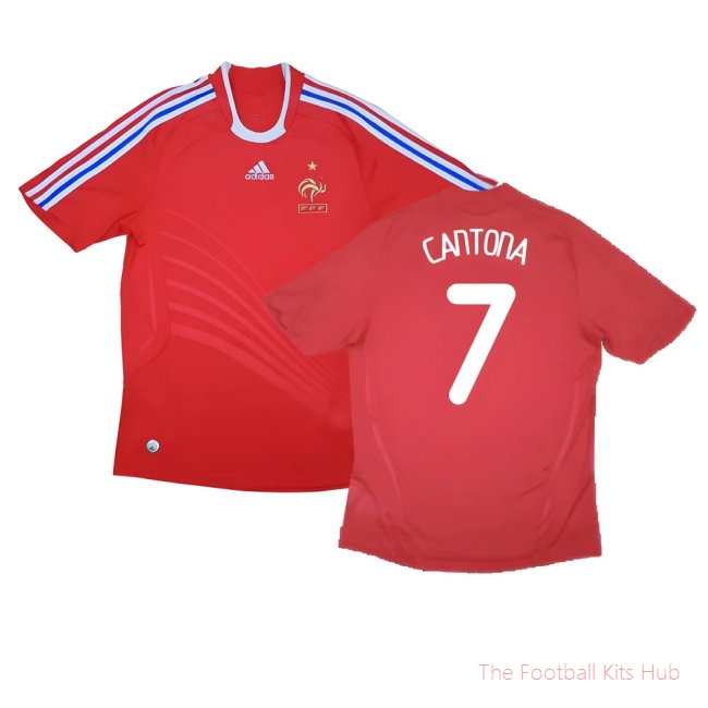 France 2008-10 Away Shirt (XXL) (Good) (Cantona 7)-unisoccer store
